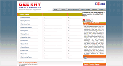 Desktop Screenshot of geekaysafety.co.in